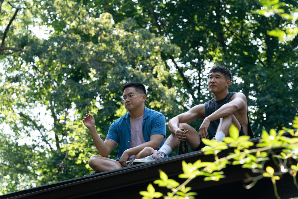 bowen yang, joel kim booster in the film fire island