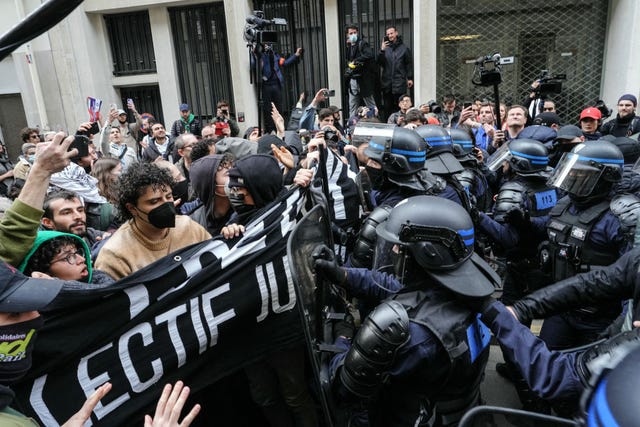 france palestinian israel politics conflict demo