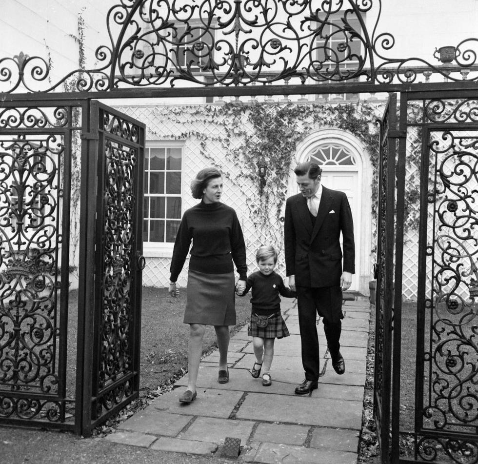 four years old today, master james ogilvy, goes out with mother, princess alexandra and father, hon angus ogilvy at thatched house, richmond he went to see his father into his car on the way to the office later he had a birthday party 29th february 1968 photo by freddie reedmirrorpixgetty images