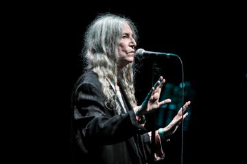 london, united kingdom   october 4 patti smith performs on stage at the royal albert hall on 4 october, 2021 in london, england photo by christie goodwinredferns