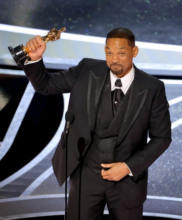 hollywood, california   march 27 will smith accepts the actor in a leading role award for ‘king richard’ onstage during the 94th annual academy awards at dolby theatre on march 27, 2022 in hollywood, california photo by neilson barnardgetty images