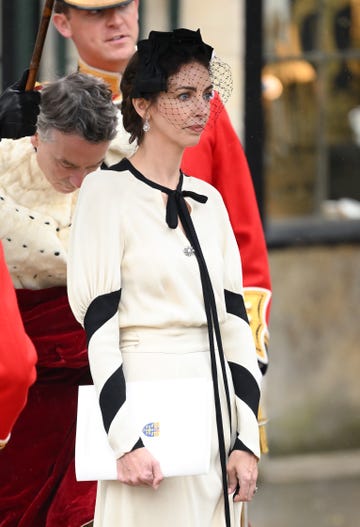 london, england may 06 rose hanbury, marchioness of cholmondeley departs westminster abbey after the coronation of king charles iii and queen camilla on may 06, 2023 in london, england the coronation of charles iii and his wife, camilla, as king and queen of the united kingdom of great britain and northern ireland, and the other commonwealth realms takes place at westminster abbey today charles acceded to the throne on 8 september 2022, upon the death of his mother, elizabeth ii photo by karwai tangwireimage