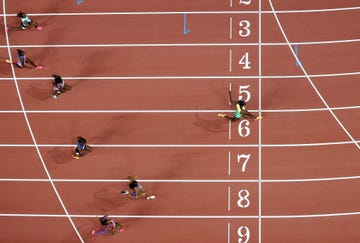 budapest, hungary august 25 shericka jackson of team jamaica wins the womens 200m final during day seven of the world athletics championships budapest 2023 at national athletics centre on august 25, 2023 in budapest, hungary photo by richard heathcotegetty images