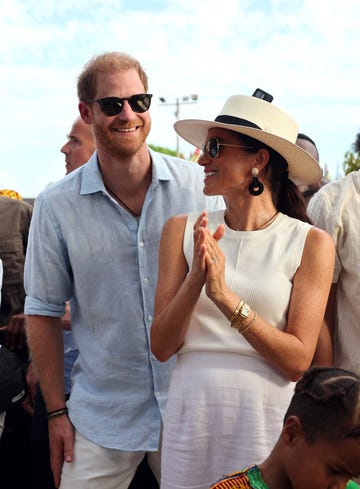 cartagena, colombia august 17 prince harry, duke of sussex and meghan, duchess of sussex at san basilio de palenque during the duke and duchess of sussex colombia visit on august 17, 2024 in cartagena, colombia photo by eric charbonneauarchewell foundation via getty images