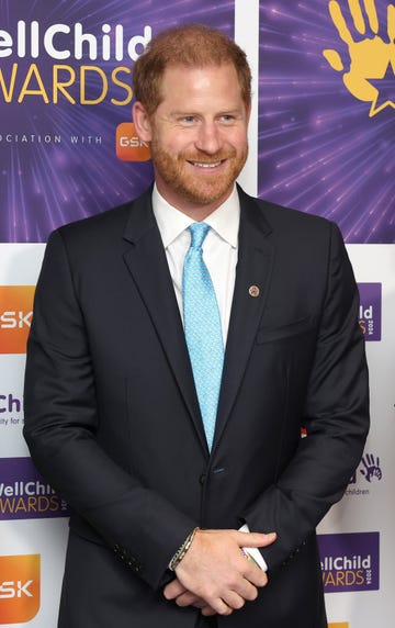 london, england september 30 prince harry, duke of sussex smiles as he attends the wellchild awards 2024 at the royal lancaster hotel on september 30, 2024 in london, england wellchild is a national charity supporting seriously ill children and their families many children remain in hospital due to a lack of support for home care through its network of nurses, home makeovers, and family programs, wellchild helps children thrive at home prince harry has been the charitys patron since 2007 and has attended their awards ceremony 12 times photo by chris jacksongetty images