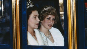 Queen Elizabeth II and Princess Diana