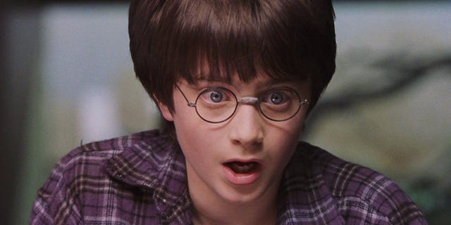 harry potter sorprendido con gafas