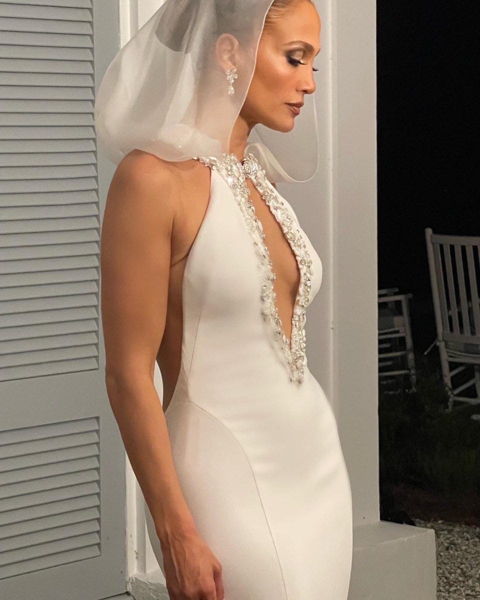 jennifer lopez wedding dress