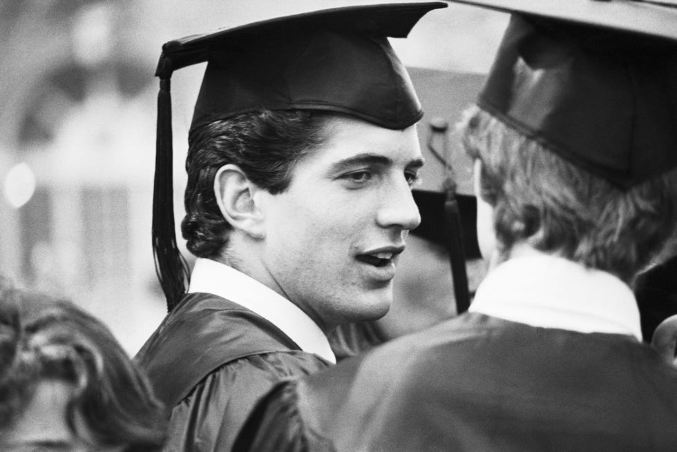 john f kennedy jr at graduation