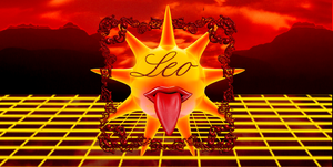 the word leo over a sun