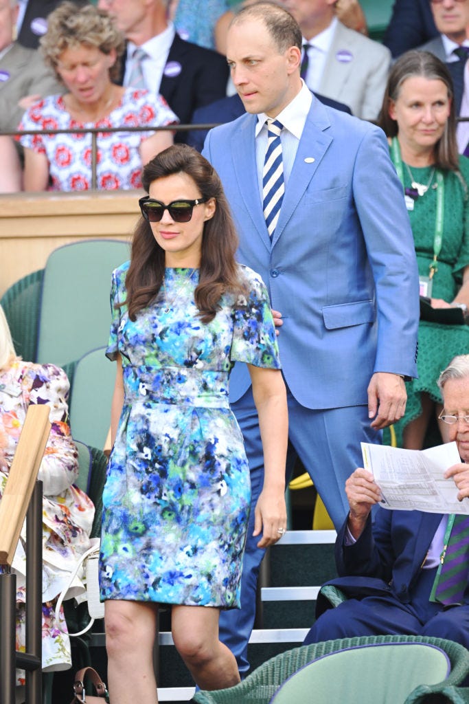 celebrity sightings at wimbledon 2022 lord frederick windsor and sophie winkleman