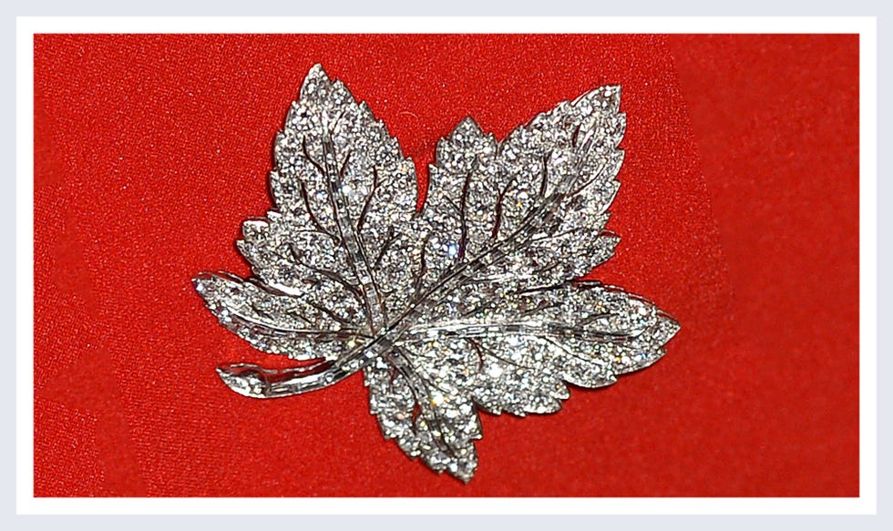 Leaf, Maple leaf, Silver, Butterfly, Brooch, Plant, Tree, Ornament, Moths and butterflies, Rectangle, 