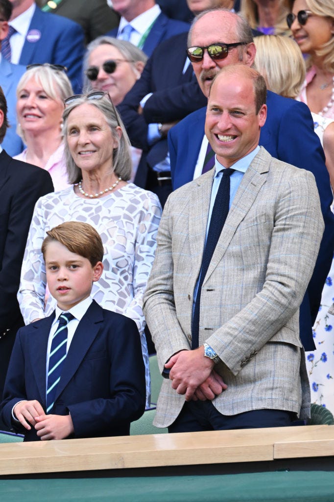 the duke and duchess of cambridge attend the wimbledon mens singles final