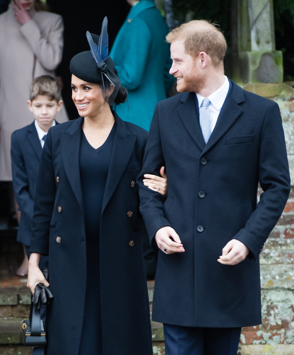 The Royal Family Attend Church On Christmas Day