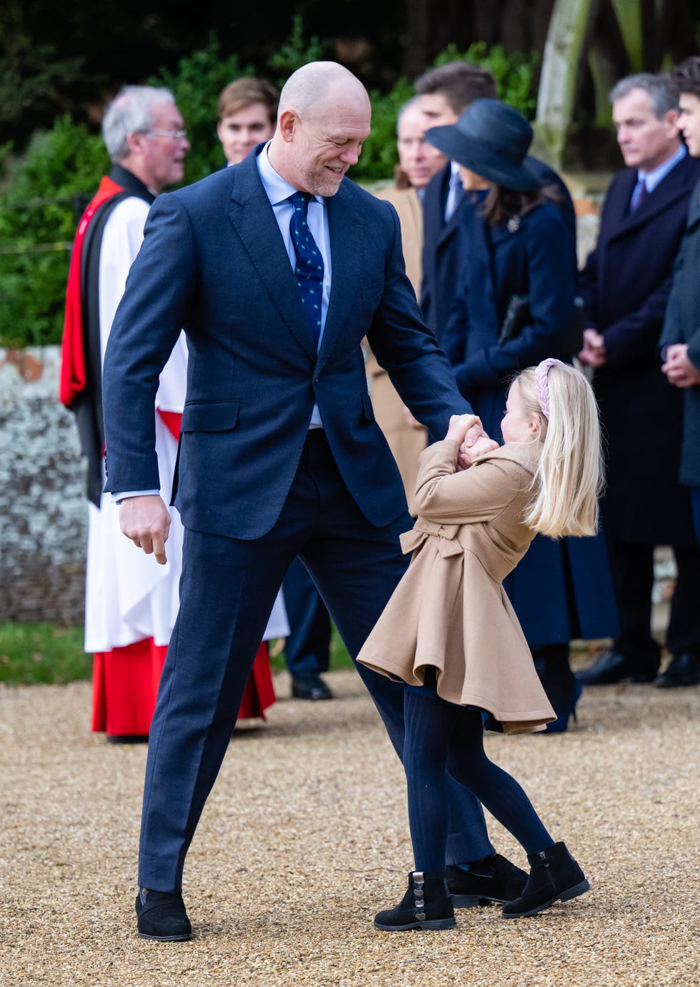 the british royal family attend the christmas morning service