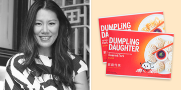 nadia liu spellman with dumpling daughter box