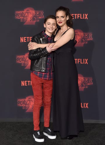 noah schnapp and winona ryder