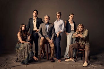 apples never fall season 1 pictured l r alison brie as amy delaney, jake lacy as troy delaney, sam neill as stan delaney as annette bening as joy delaney, essie randles as brooke delaney, conor merrigan turner as logan delaney photo by art streiberpeacock