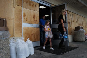 residents on florida's west coast prepare for hurricane milton