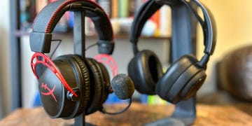 a close up of a wireless gaming headsets