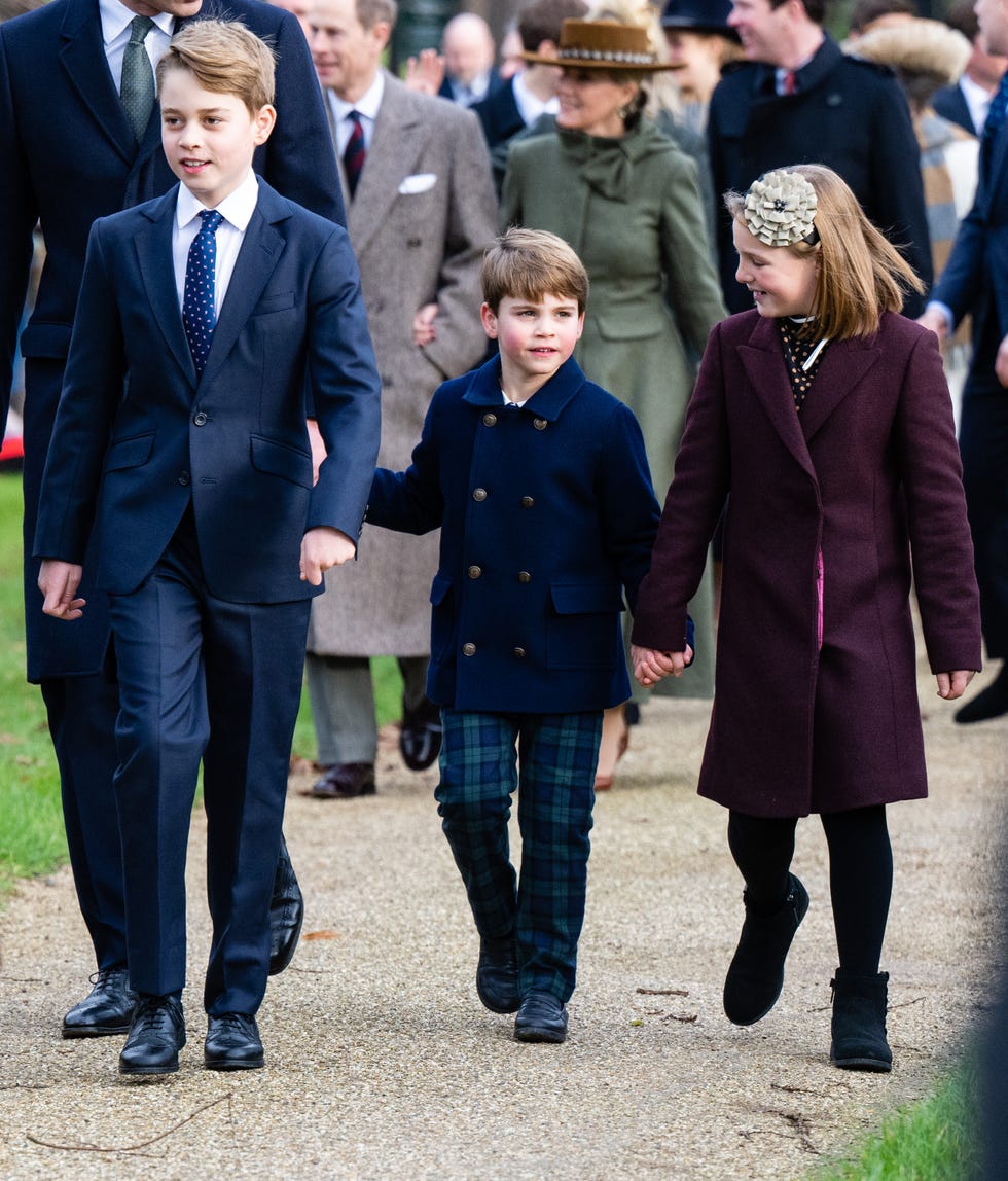 the british royal family attend the christmas morning service