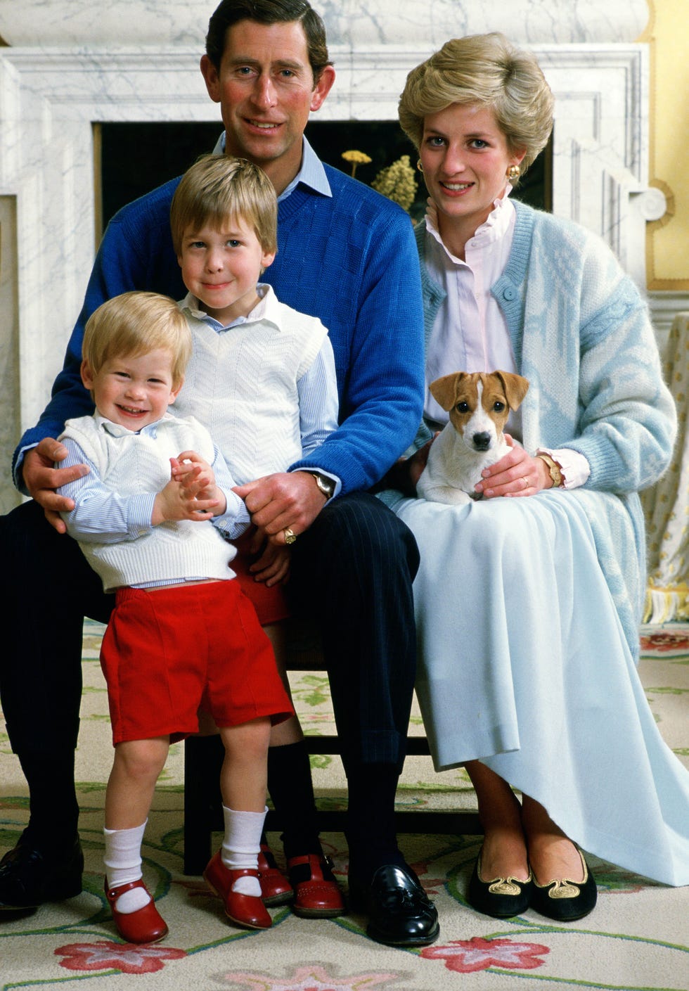 young prince harry and family