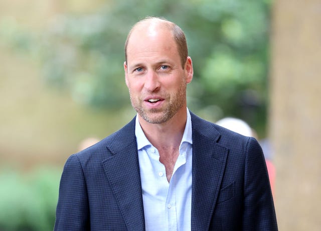 prince william pictured at an official royal engagement with a beard and a tan