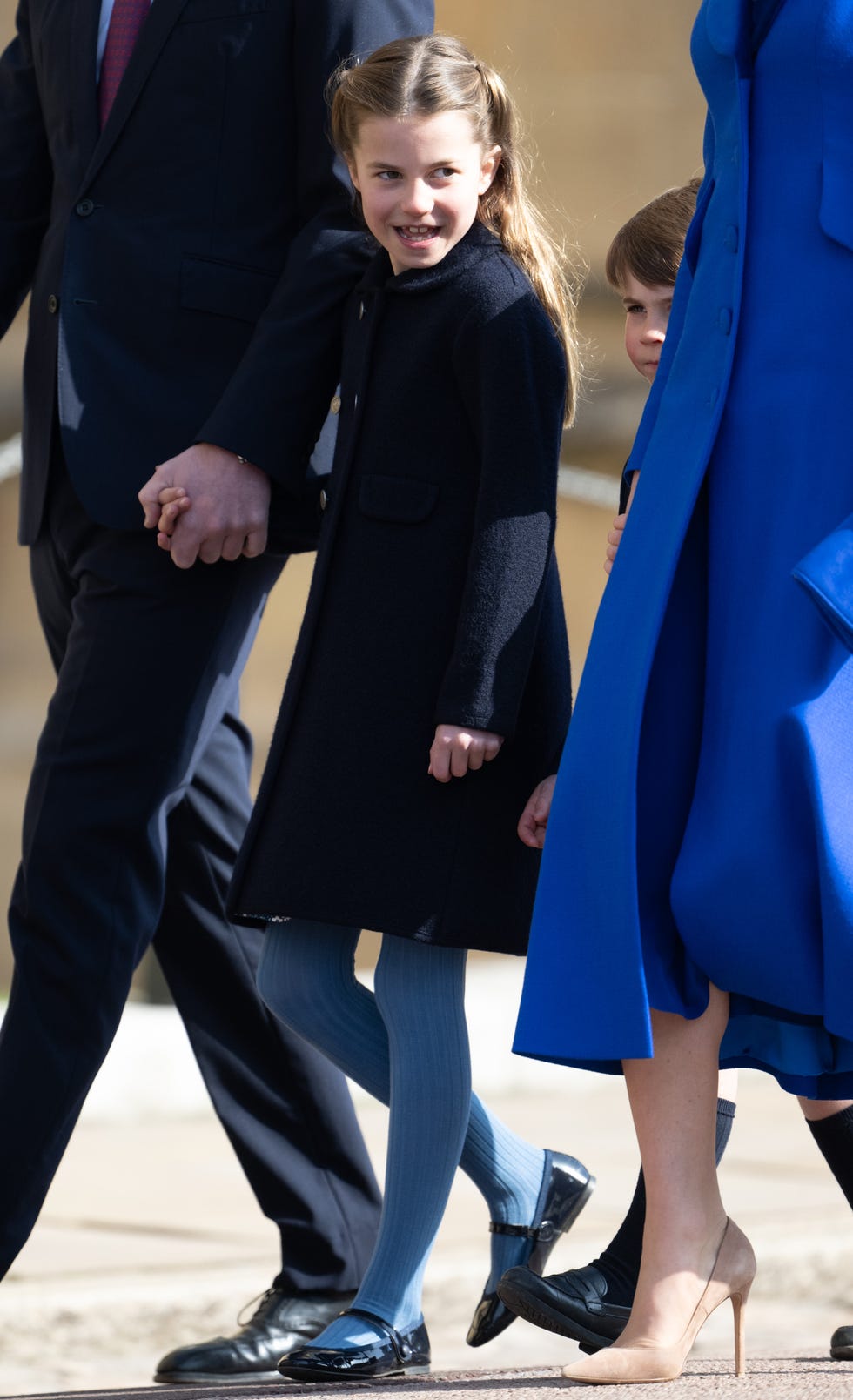 the british royal family attend easter mattins service