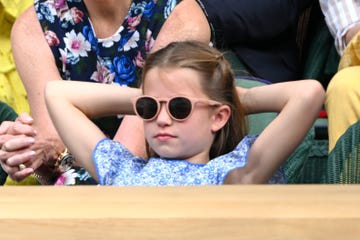 princess charlotte watching wimbledon