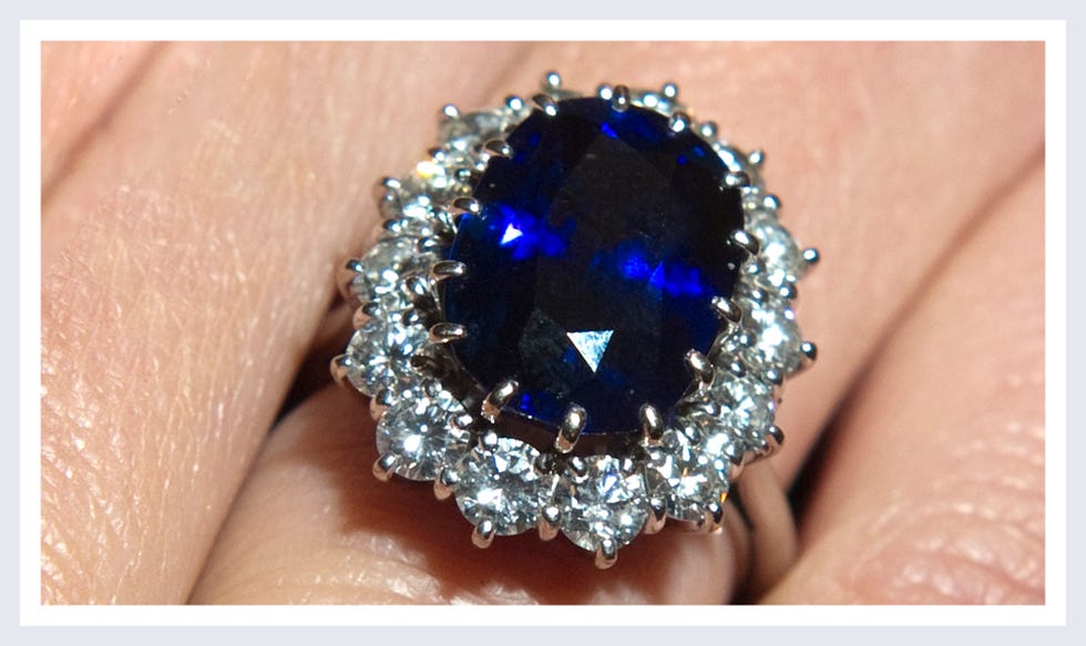 Fashion accessory, Blue, Jewellery, Ring, Gemstone, Engagement ring, Cobalt blue, Diamond, Sapphire, Pre-engagement ring, 