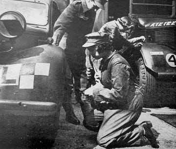 princess elizabeth of great britain doing technical repair work during her world war two military service 1944