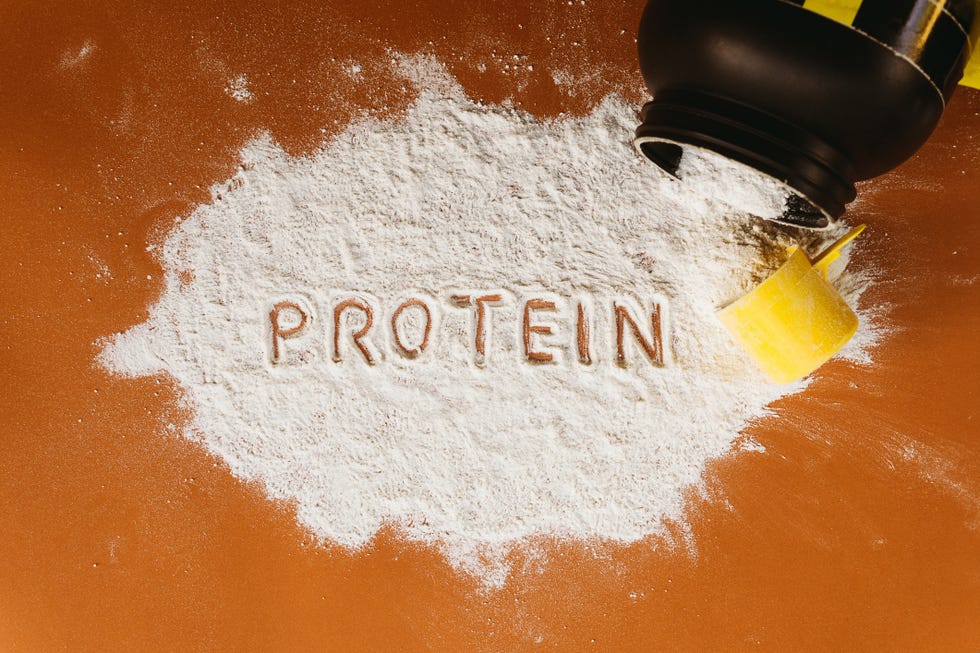 protein powder wellness concept