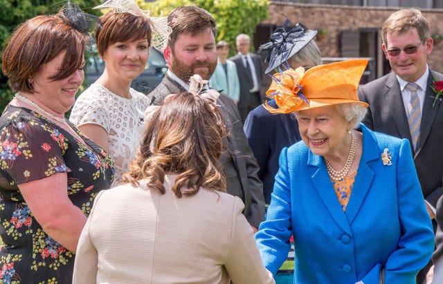 queen elizabeth ii visits duchy of lancaster farms in staffordshire