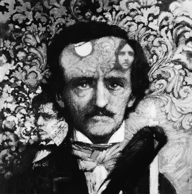 portrait of edgar allan poe