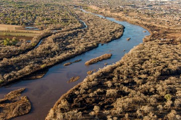 rio grande river aerial view