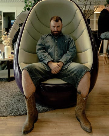 a person sitting in a chair