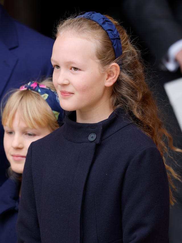 savannah phillips at the service of thanksgiving for the duke of edinburgh