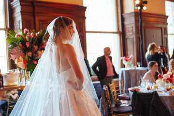 Photograph, Veil, Bride, Wedding dress, Ceremony, Gown, Bridal clothing, Dress, Wedding, Event, 