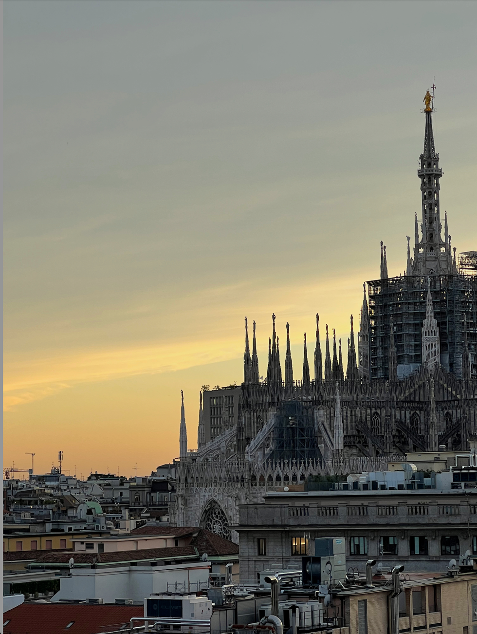 a large building with towers, milan duomo di milano