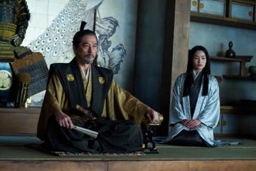 shogun episode 2 airs february 27 pictured hiroyuki sanada as yoshii toranaga, anna sawai as toda mariko cr katie yufx