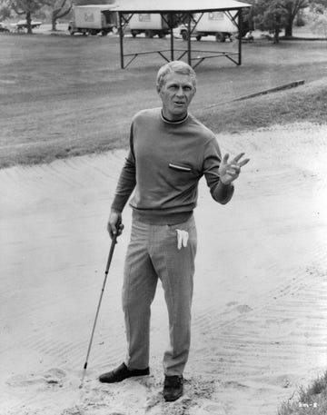 vintage celebs playing sports   steve mcqueen in 'the thomas crown affair'