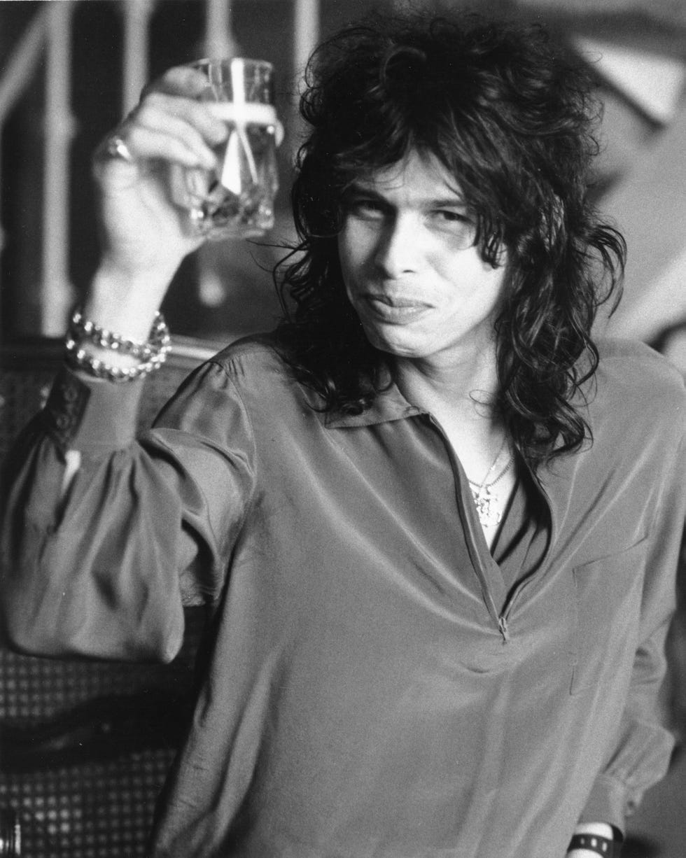 Steven Tyler: Steven Tyler raises a glass of ale in 1979. (Photo by Chris Walter/WireImage)