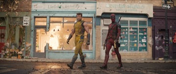 l r hugh jackman as wolverinelogan and ryan reynolds as deadpoolwade wilson in 20th century studiosmarvel studios' deadpool  wolverine photo courtesy of 20th century studiosmarvel studios © 2024 20th century studios  © and ™ 2024 marvel