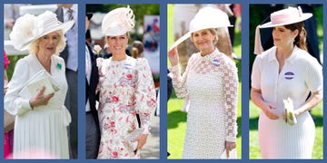 a person wearing a white dress and a white hat