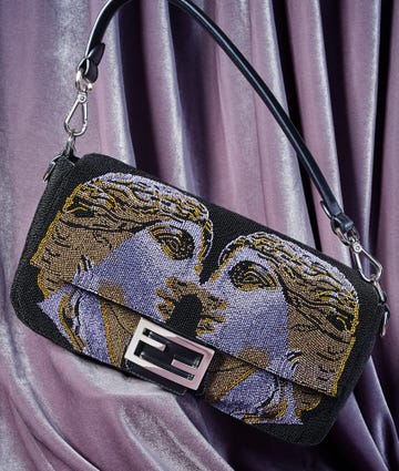 the fendi roman statue beaded baguette bag