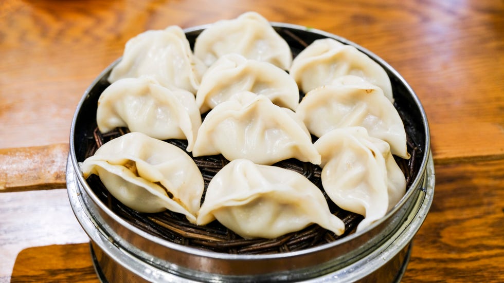 traditional chinese cuisine, street food, steamed dumplings