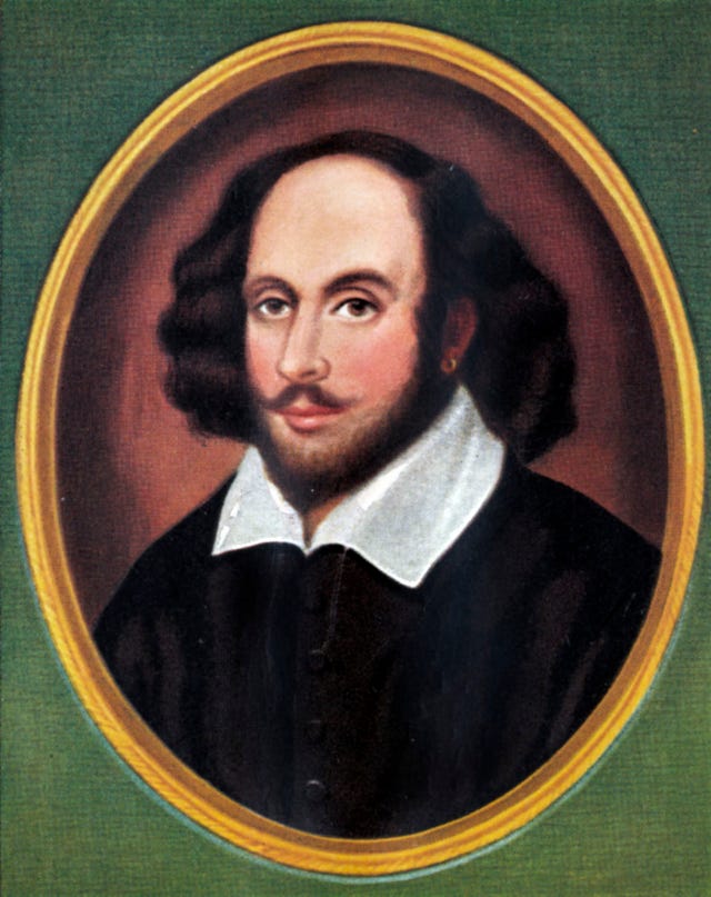 william shakespeare portrait of the english author, playwright