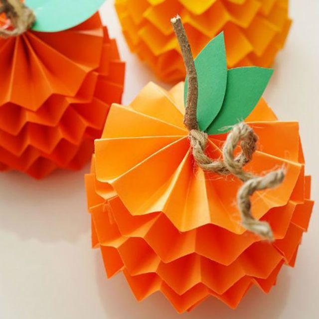 <p><span class="redactor-invisible-space">These seasonal take on origami would look so great on your Thanksgiving table — and kids of all ages can help make them (as long as you help with the scissors and glue, of course)!</span></p><p><strong data-verified="redactor" data-redactor-tag="strong">See more at <a href="http://www.diyinspired.com/how-to-make-paper-pumpkins-for-fall/" target="_blank">DIY Inspired</a>.</strong></p>