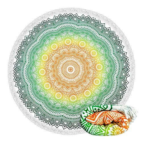 Round Beach Throw Blanket 