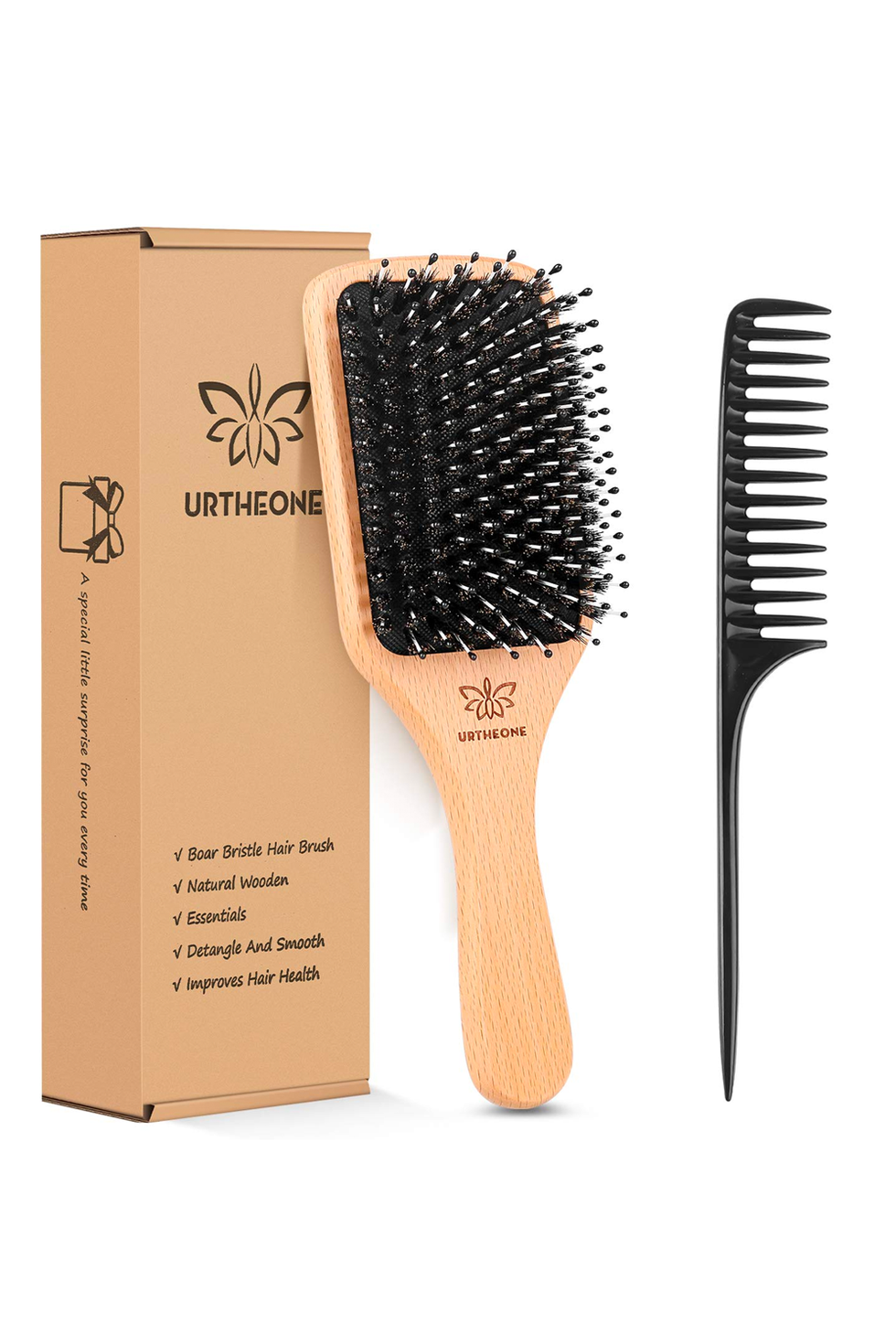 Boar Bristle Paddle Brush